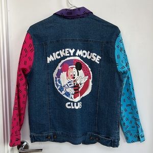 Disney Disneyland parks Mickey Mouse Club retro denim jacket